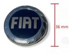 EMBLEMA LOGO AZUL VOLANTE FIAT A 2001