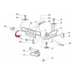 PARACHOQUE TAMPA P CHOQU MOLDURA MOLD PLACA MOLD PARACHOQUE APLIQUE TRAZ SUPORTE SUPORTE P CHOQU PARTE PLACA TRASEIRA OR