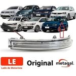 LANTERNA PISCA SETA RETROVISOR ESQUERDO METAGAL RCC20T4795 5Z0949101 GOL G6 G7 FOX UP VOYAGE SAVEIRO GOLF 2013 POLO 2013