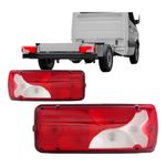 Lente da Lanterna Traseira Sprinter Chassi 2012 2013 2014 2015 2016 2017 2018 2019 2020 - Vermelho - Esquerda
