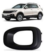 MOLDURA FAROL AUX GRADE P/CHOQUE PARACHOQUE VW T-CROSS 19/24 GRADE LAT P/CHOQ DIA S/F MOLD CZA LE