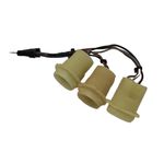 KIT TOMADA CHICOTE SOQUETE LANTERNA TRASEIRA TRAZ ORIGINAL VW 5W7945257 SAVEIRO G4 2006 A 2012