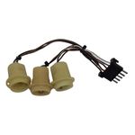 KIT TOMADA CHICOTE SOQUETE LANTERNA TRASEIRA TRAZ ORIGINAL VW 5W7945257 SAVEIRO G4 2006 A 2012