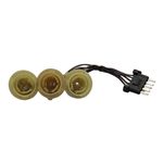 KIT TOMADA CHICOTE SOQUETE LANTERNA TRASEIRA TRAZ ORIGINAL VW 5W7945257 SAVEIRO G4 2006 A 2012
