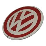 CALOTA MIOLO DA RODA COM EMBLEMA VERMELHO VW UP 