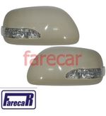 KIT PAR CAPA COM PISCA SETA DO RETROVISOR  COROLLA 2009 2010 2011 2012 2013