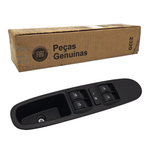 MOLDURA  COM BOTAO VIDRO ELETRICO QUADRUPLO FIAT 100198258 PORTA ESQUERDO PUNTO 