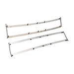KIT DE FRISOS CENTRAIS CROMADOS DA GRADE DIANTEIRA FIAT PALIO 30 ANOS 2004 A 2008