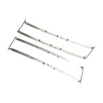 KIT DE FRISOS CENTRAIS CROMADOS DA GRADE DIANTEIRA FIAT PALIO 30 ANOS 2004 A 2008