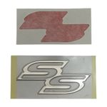 EMBLEMA SS PRATA RESINADO ORIGINAL GM 93343187 ASTRA CORSA MERIVA