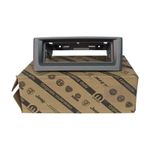 MOLDURA PAINEL CENTRAL RADIO 1 DIN CINZA FIAT 735460870 PUNTO LINEA