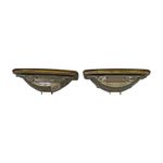 PAR DE BLOCO DO FAROL AUXILIAR MILHA NEBLINA EURO SERRA AMARELO ORIGINAL CIBIÉ 044113