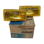 PAR DE BLOCO DO FAROL AUXILIAR MILHA NEBLINA EURO SERRA AMARELO ORIGINAL CIBIÉ 044113