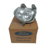 PAR DE FAROL AUXILIAR MILHA ORIGINAL FORD 2S6515K202AD ESQUERDO FIESTA 2002 A 2007