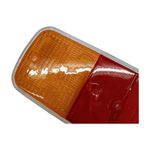 LENTE DA LANTERNA TRASEIRA TRICOLOR ORIGINAL ARTEB KOMBI 1976 EM DIANTE - COM DETALHE