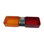 LENTE DA LANTERNA TRASEIRA FIXAÇÃO 4 PARAFUSOS GM ARTEB 52251445 ESQUERDA D40 D60 CAMINHÃO GMC 3500HD  SILVERADO