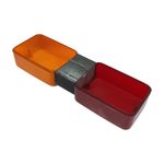 LENTE DA LANTERNA TRASEIRA FIXAÇÃO 4 PARAFUSOS GM ARTEB 52251446 DIREITO D40 D60 CAMINHÃO GMC 3500HD SILVERADO