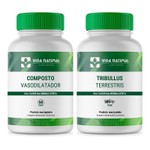 Composto Vasodilatador 60 Cápsulas + Tribullus Terrestris 500mg 120 Cápsulas