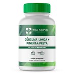 Cúrcuma Longa 500mg + Pimenta Preta 10mg 60 Cápsulas - Vida Natural