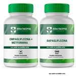 Dapagliflozina 120 cápsulas + Empaglifozina com Metformina 60 cápsulas - Vida Natural