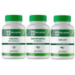 Tadalaf 10mg - 30cps + Xanthoparmelia Scabrosa - 60cps + Long Jack 400mg 60cps - Kit Saúde Sexual Masculina