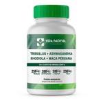 Tribullus 250mg + Ashwagandha 200mg + Rhodiola 200mg + Maca Peruana 250mg