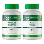 Tribullus Terrestris 500mg 120 cápsulas + Maca Peruana 500mg 120 cápsulas- Kit