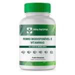 Suplementação de ferro biodisponível e vitaminas - 30 cápsulas  