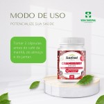 Sunfood Cranberry 2.000mg + Vit E + Vit C - 60 Cápsulas