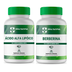 Ácido Alfa Lipóico 300mg + Berberina 500mg - Metabolismo e Saúde Cardiovascular