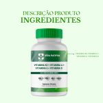 Composto Vitamina K2 100MCG+ Vitamina A 1000UI+ Vitamina E 400UI+ Vitamina D 1000UI