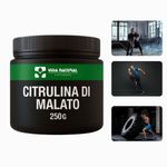 Citrulina Malato Em Pó 100% Pura 250g Vasodilatador  e mais energia sabor natural