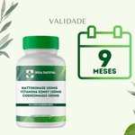 Kit 2 un Nattokinase 100mg + Vitamina K2mk7 100mcg  + CoenzimaQ10 100mg - 60 Cápsulas
