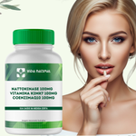 Kit 2 un Nattokinase 100mg + Vitamina K2mk7 100mcg  + CoenzimaQ10 100mg - 60 Cápsulas