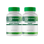 1 unidade Nattokinase 100mg + k2mk7 100mcg 60cps + 1 unidade Pinus Pinaster 300mg 60cps