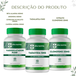 Kit 1 un Vasodilatador Pump 60cps + 1 un Tadavida 5mg 90cps + 1 un Clomifeno 25mg - 60 Cápsulas