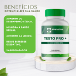 Testo Pro + (Long jack 400mg + Tadalafila 5mg + Epimedium 200mg + Turkesterone 200mg)