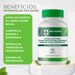 Estimulante 100% - (Long Jack; Catuaba, Guaraná, Ginseng Panax, Marapuama)