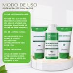 Kit Antitranspirante 100g + Gel de Limpeza Facial 250ml  + Creme Anti Rugas 120ml