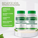Kit 2 un Tadalafila + Turkesterone + Long Jack + Arginina - 60 Cápsulas Com Tribullus Terrestris  500mg - 120 Cápsulas 