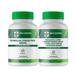 Kit 2 un Tadalafila + Turkesterone + Long Jack + Arginina - 60 Cápsulas Com Tribullus Terrestris  500mg - 120 Cápsulas 