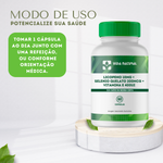 Licopeno 10mg + Selenio Quelato 200mcg + Vitamina E 400UI  - 60 Cápsulas 