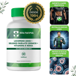 Licopeno 10mg + Selenio Quelato 200mcg + Vitamina E 400UI  - 60 Cápsulas 