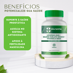 Licopeno 10mg + Selenio Quelato 200mcg + Vitamina E 400UI  - 60 Cápsulas 
