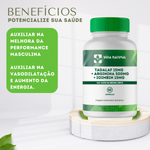 Tadalaf 15mg + Arginina 500mg + Ioimbin 15mg - 60 Cápsulas