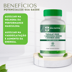 Tadalaf 15mg + Arginina 500mg + Ioimbina 15mg - 30 Cápsulas