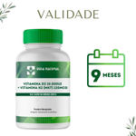 Vitamina D3 10.000Ui + Vitamina K2 (MK7) 120mcg - Vida Natural