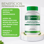 Vitamina D3 10.000Ui + Vitamina K2 (MK7) 120mcg - Vida Natural