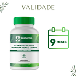 Vitamina D3 20.000Ui + Vitamina K2 (MK7) 120mcg - Vida Natural