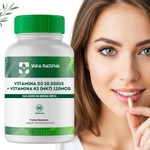 Vitamina D3 20.000Ui + Vitamina K2 (MK7) 120mcg - Vida Natural